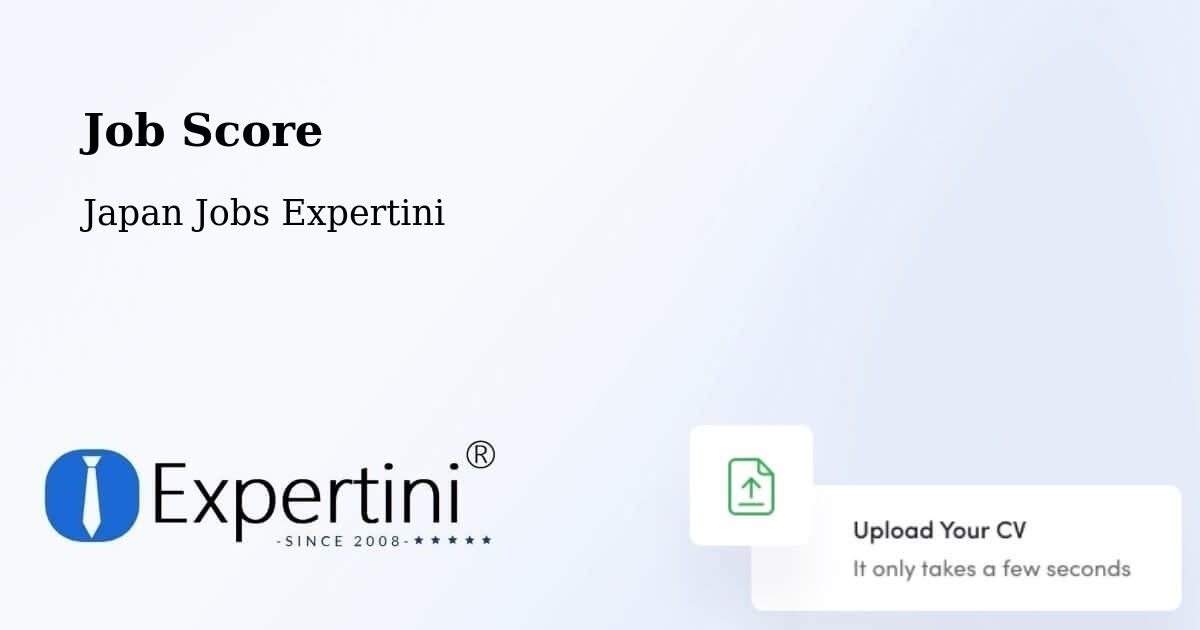 Job Score & Job Description Score Tool – Itami - Japan Jobs Expertini