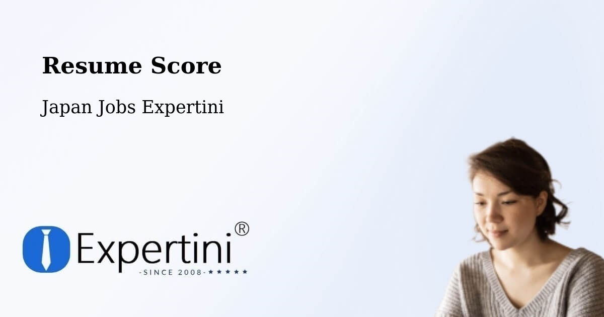 Resume Score & Job Description Match Tool – Itami - Japan Jobs Expertini